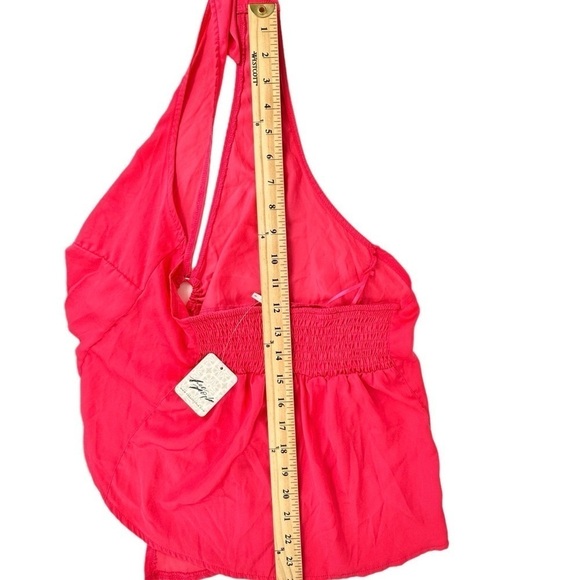 Free People Calista Top in Strawberry Size Large - Picture 9 of 10